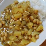 家にあるもので！大豆とツナの簡単カレー